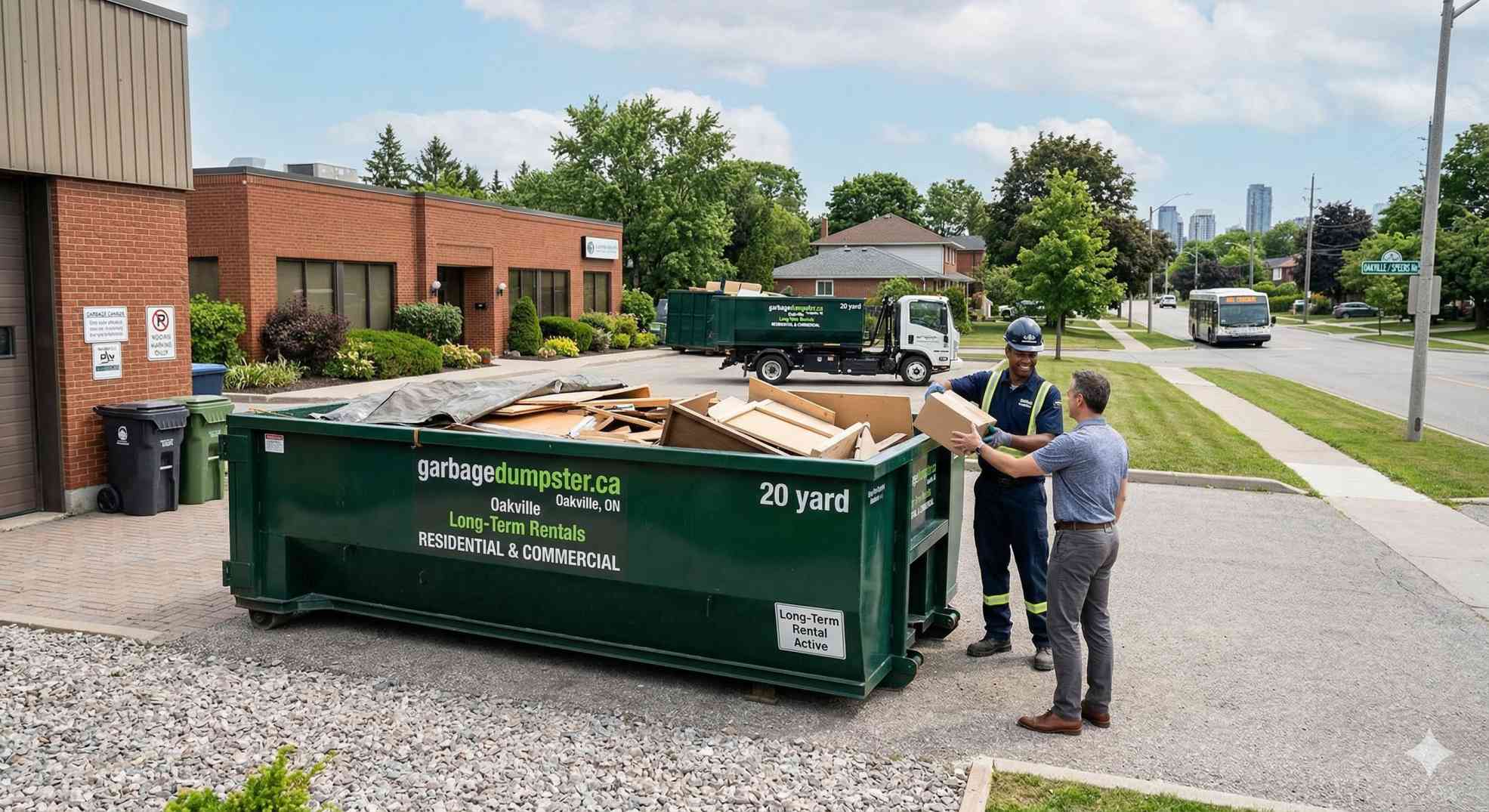 long-term dumpster rental in Oakville